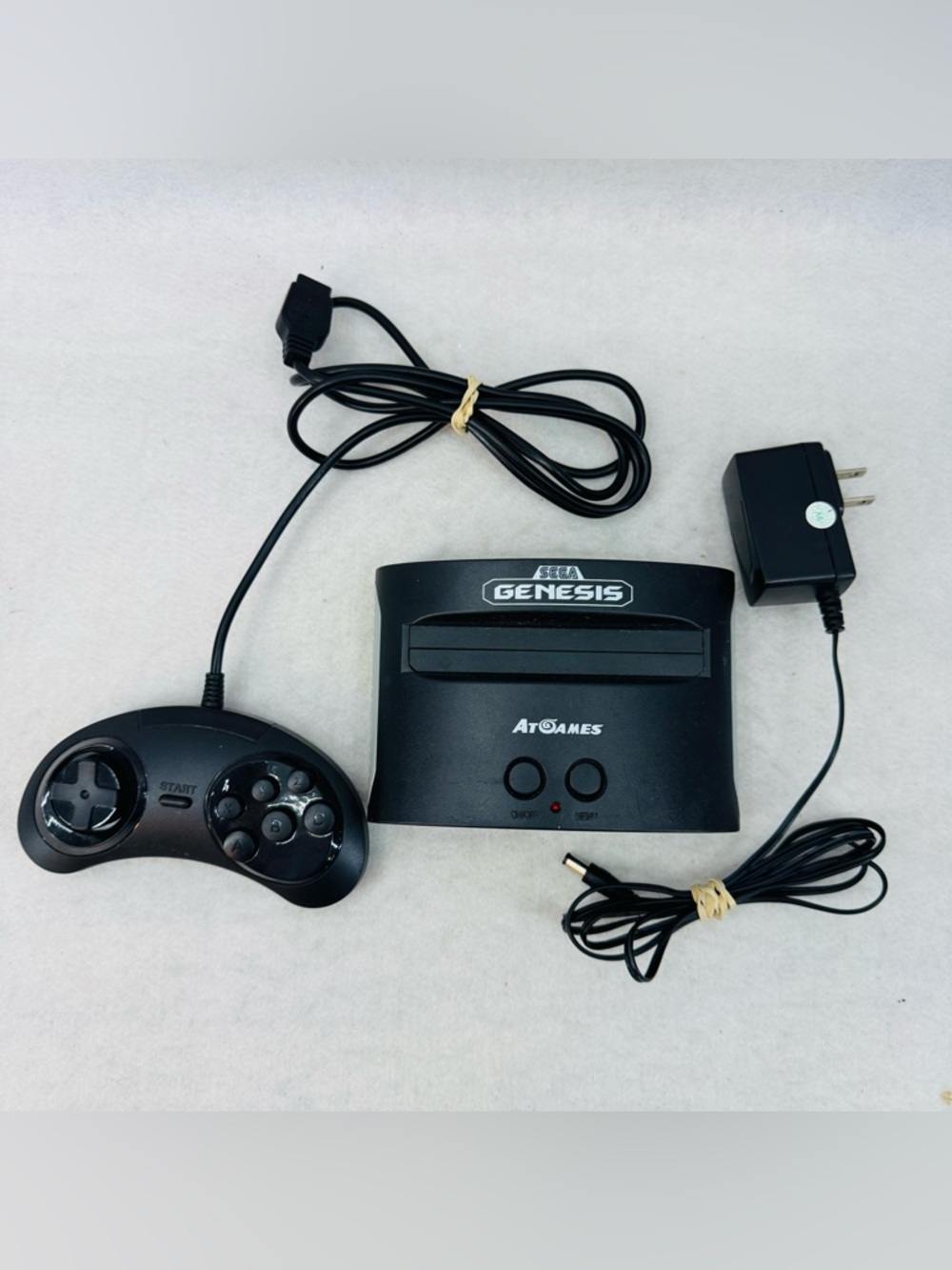 EUC Sega Genesis AtGames Console, Charging Cord & Controller